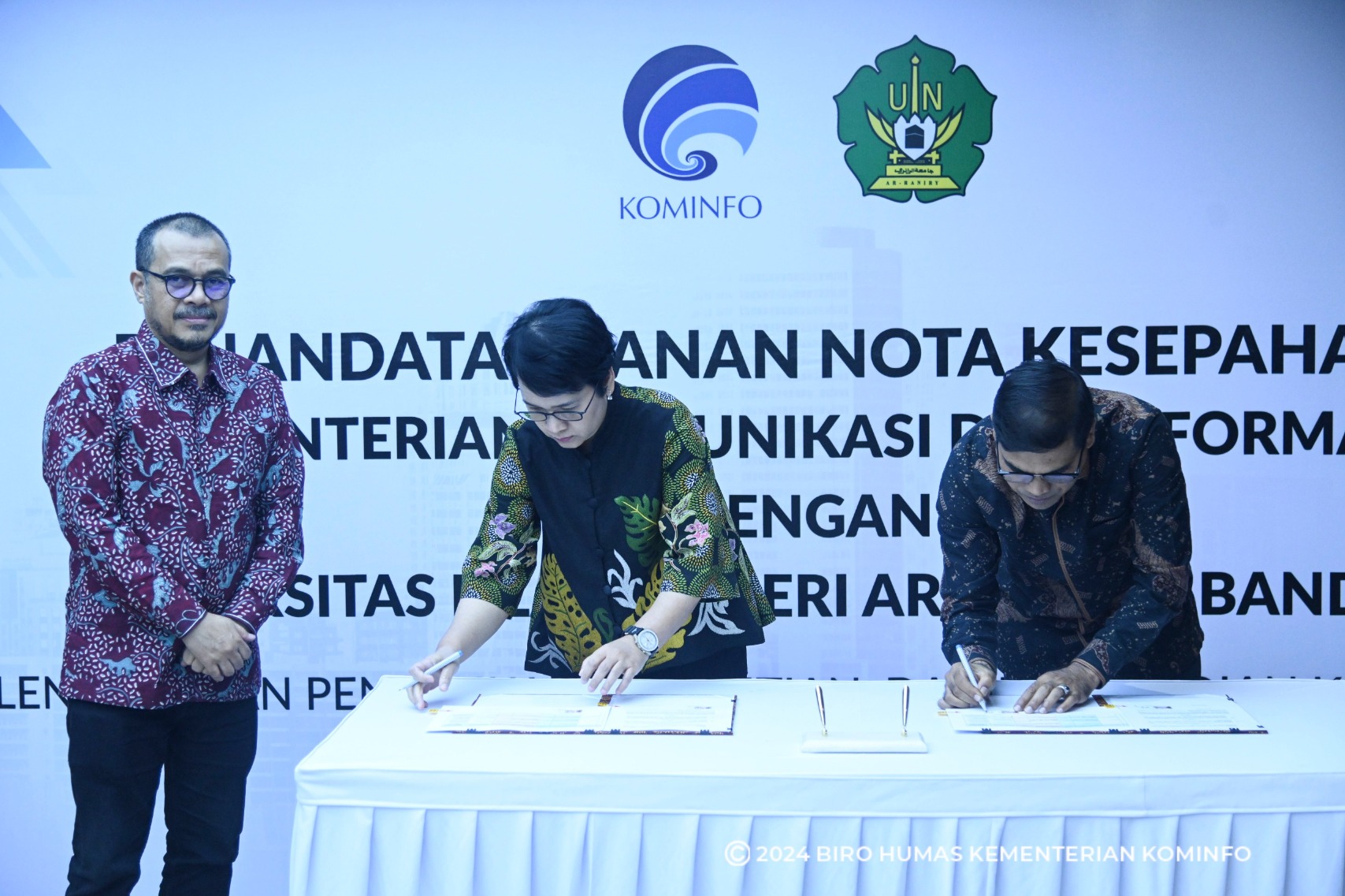 UIN Ar-Raniry dan Kominfo Jalin Kerja Sama, Dorong Kemajuan Digital