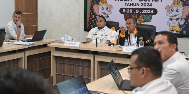 PB PON Wilayah Aceh Gelar Rapat Persiapan Kepulangan Atlet PON XXI Aceh-Sumut