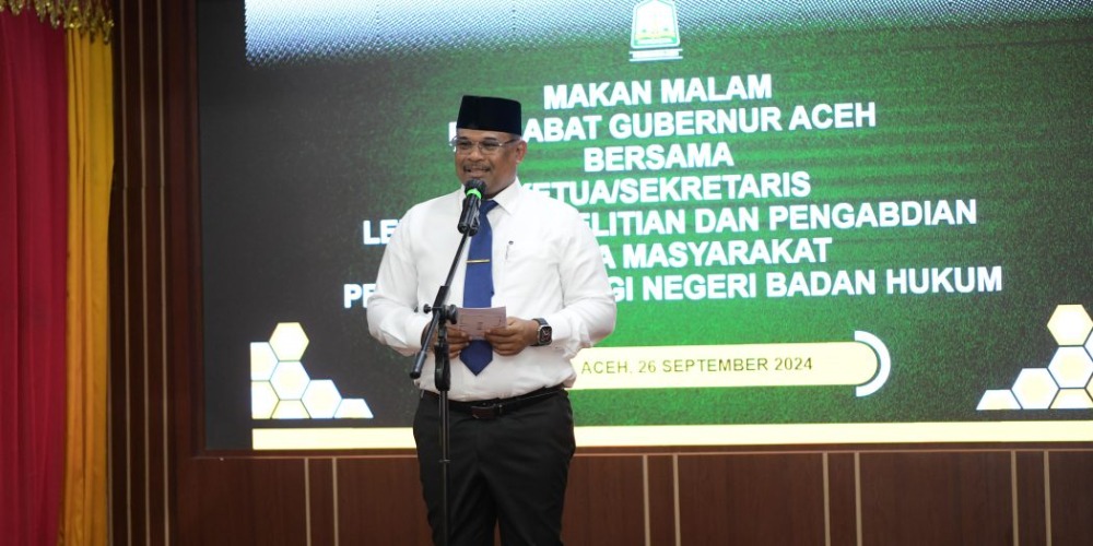 Pj Gubernur Safrizal Jamu Ketua LPPM dari 21 Kampus PTNBH