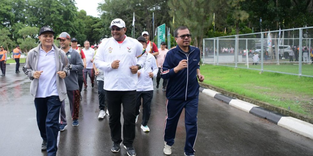 Senam dan Joging, Jum’at Sehat ala Pj Gubernur Safrizal