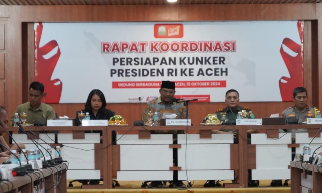 Pj Gubernur Pimpin Rakorwil Kunker Presiden Jokowi Ke Aceh