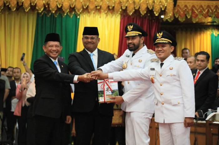 Pelantikan Gubernur dan Wakil Gubernur Aceh Masa Jabatan 2025 - 2030, Safrizal ZA Ucapkan Selamat